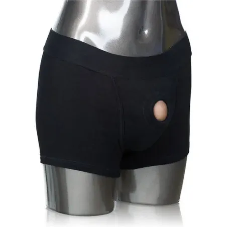 Packer Gear Boxer Harnais CALEXOTICS avec anneau renforcé et sangle interne, vue d'ensemble.