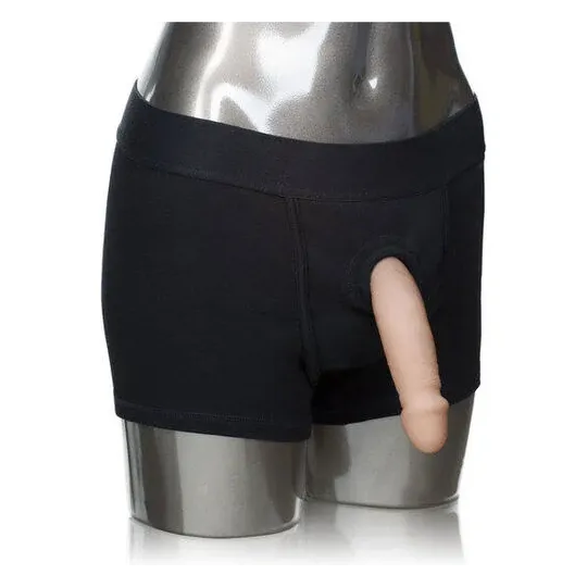 Packer Gear Boxer Harnais CALEXOTICS avec anneau renforcé et sangle interne, vue d'ensemble.
