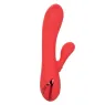 Vibrador conejo caliente Calexotics Palisades Passion Rouge vista frontal, eje perfilado de silicona roja." }, { "image": 2, "fr