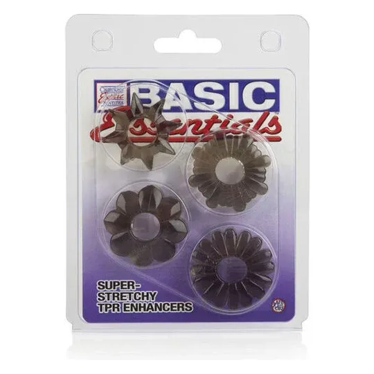 Pack de 4 rehausseurs en TPR extensible CALEXOTICS, formes variées pour sensations intenses.