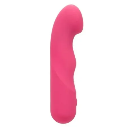 CALEXOTICS Pixies Curvy Rose masseur en silicone rose à pointe flexible et 10 vitesses vibrantes
