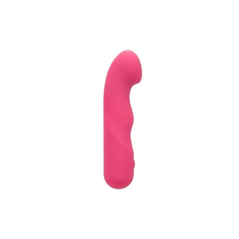CALEXOTICS Pixies Curvy Rose masseur en silicone rose à pointe flexible et 10 vitesses vibrantes