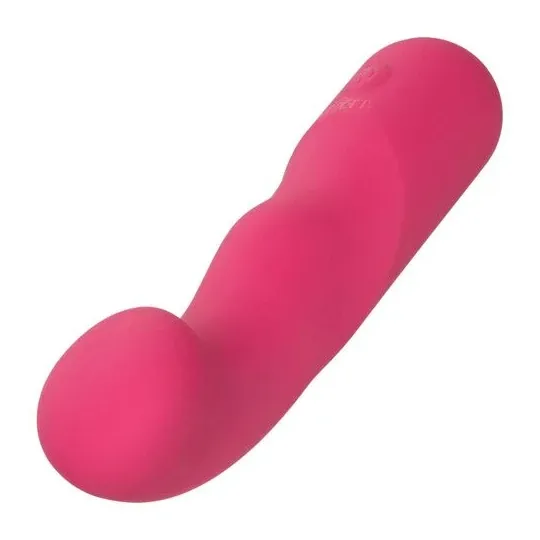 CALEXOTICS Pixies Curvy Rose masseur en silicone rose à pointe flexible et 10 vitesses vibrantes