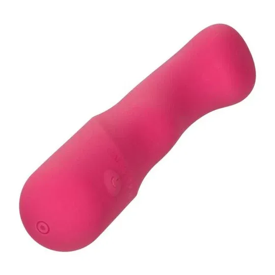 CALEXOTICS Pixies Curvy Rose masseur en silicone rose à pointe flexible et 10 vitesses vibrantes