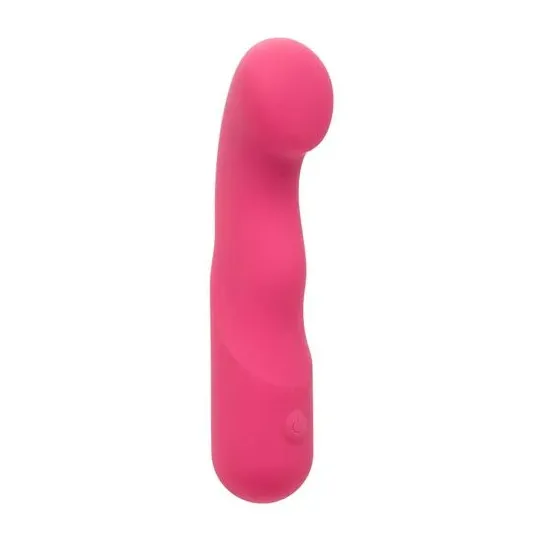 CALEXOTICS Pixies Curvy Rose masseur en silicone rose à pointe flexible et 10 vitesses vibrantes