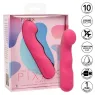 CALEXOTICS Pixies Curvy Rose masseur en silicone rose à pointe flexible et 10 vitesses vibrantes