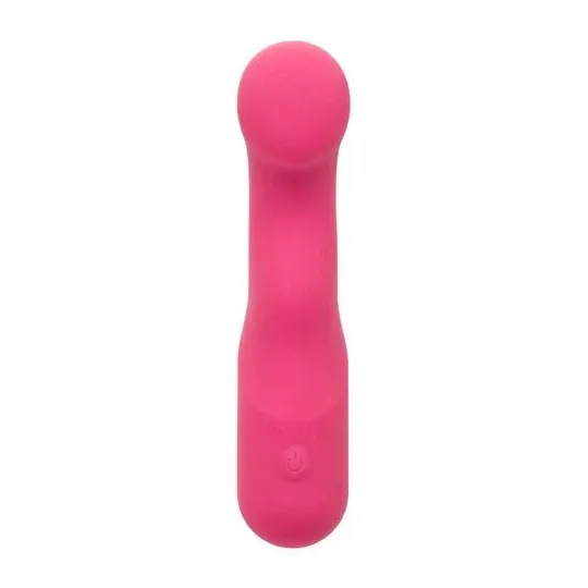 CALEXOTICS Pixies Curvy Rose masseur en silicone rose à pointe flexible et 10 vitesses vibrantes
