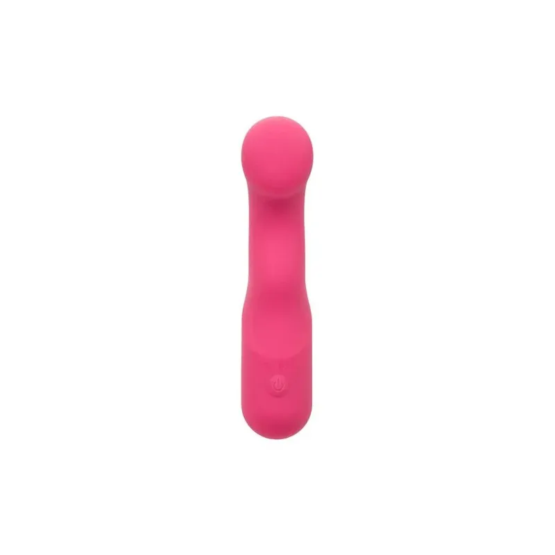 CALEXOTICS Pixies Curvy Rose masseur en silicone rose à pointe flexible et 10 vitesses vibrantes