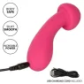 Masseur intime CalExotics Pixies Exciter rose en silicone liquide avec tête flexible et 10 vitesses.
