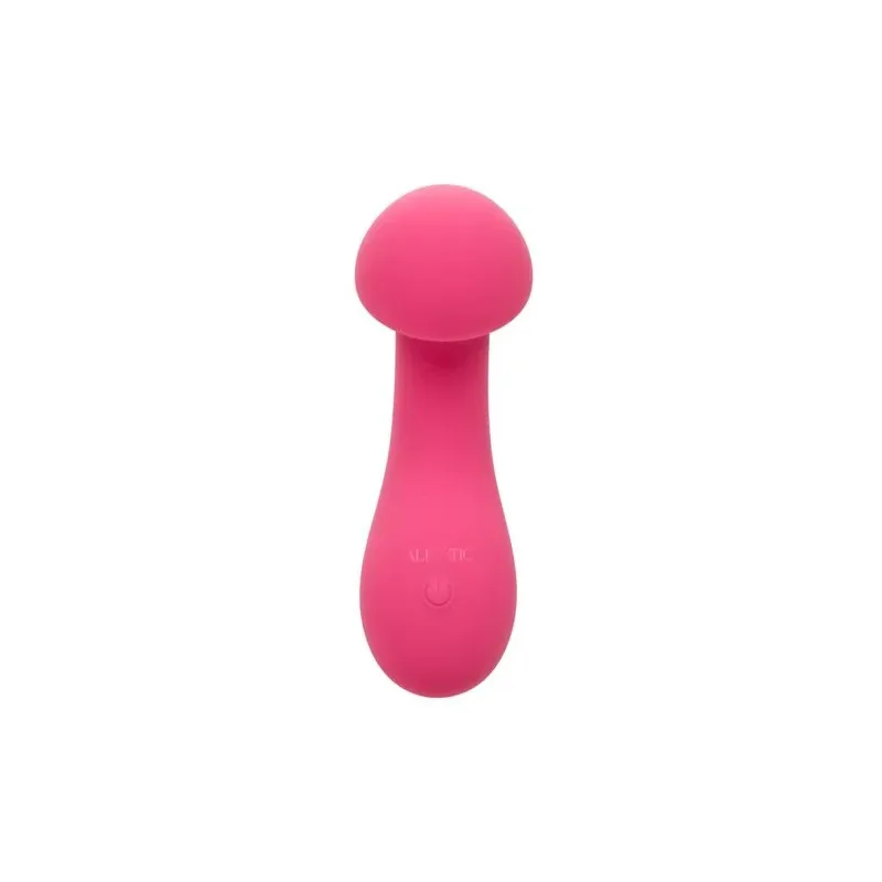Masseur intime CalExotics Pixies Exciter rose en silicone liquide avec tête flexible et 10 vitesses.