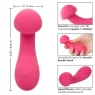 Masseur intime CalExotics Pixies Exciter rose en silicone liquide avec tête flexible et 10 vitesses.