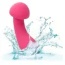 Masseur intime CalExotics Pixies Exciter rose en silicone liquide avec tête flexible et 10 vitesses.