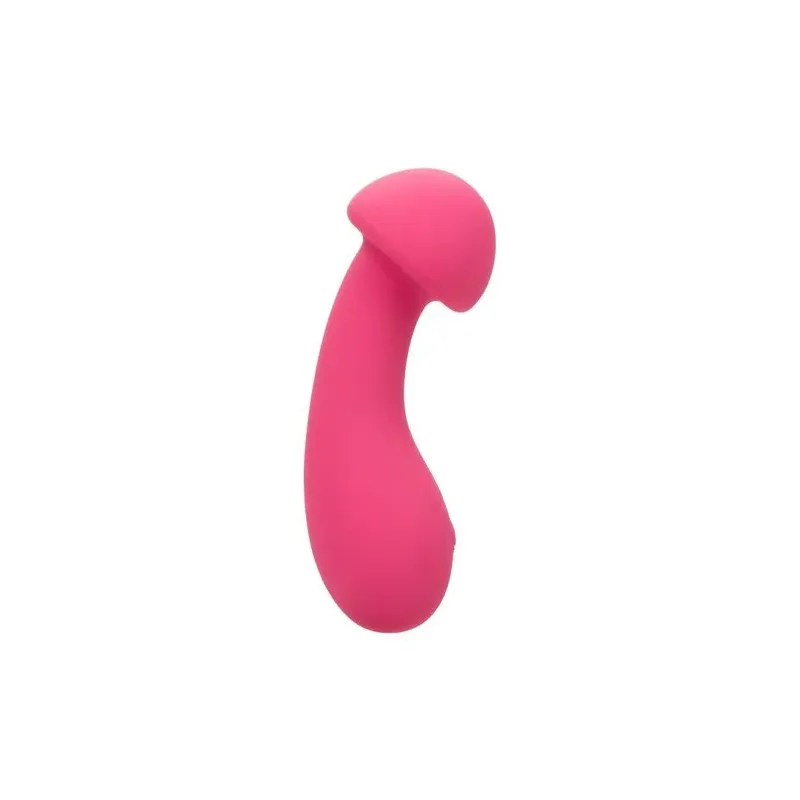 Masseur intime CalExotics Pixies Exciter rose en silicone liquide avec tête flexible et 10 vitesses.