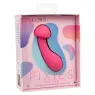 Masseur intime CalExotics Pixies Exciter rose en silicone liquide avec tête flexible et 10 vitesses.
