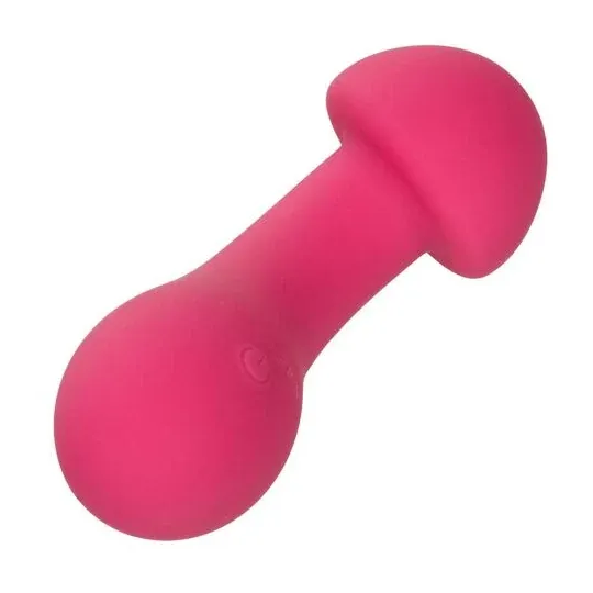 Masseur intime CalExotics Pixies Exciter rose en silicone liquide avec tête flexible et 10 vitesses.