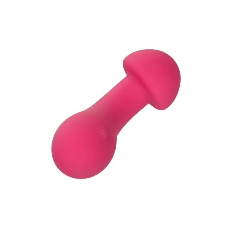 Masseur intime CalExotics Pixies Exciter rose en silicone liquide avec tête flexible et 10 vitesses.