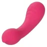 CalExotics Pixies Teaser Rose – masseur vibrant en silicone liquide rose et courbé, rechargeable et étanche
