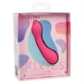 CalExotics Pixies Teaser Rose – masseur vibrant en silicone liquide rose et courbé, rechargeable et étanche
