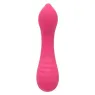 CalExotics Pixies Teaser Rose – masseur vibrant en silicone liquide rose et courbé, rechargeable et étanche