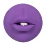 Poignée de gorge profonde CALEXOTICS en TPE bicolore, masturbateur avec nervures internes et aspiration, double densité.