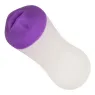 Poignée de gorge profonde CALEXOTICS en TPE bicolore, masturbateur avec nervures internes et aspiration, double densité.