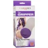 Poignée de gorge profonde CALEXOTICS en TPE bicolore, masturbateur avec nervures internes et aspiration, double densité.