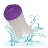 Poignée de gorge profonde CALEXOTICS en TPE bicolore, masturbateur avec nervures internes et aspiration, double densité.