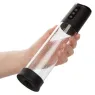 Pompe d'aspiration rechargeable Calexotics Peak noire 4 vitesses cylindre transparent anneau silicone