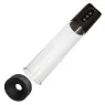 Pompe d'aspiration rechargeable Calexotics Peak noire 4 vitesses cylindre transparent anneau silicone