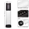 Pompe d'aspiration rechargeable Calexotics Peak noire 4 vitesses cylindre transparent anneau silicone