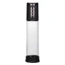 Pompe d'aspiration rechargeable Calexotics Peak noire 4 vitesses cylindre transparent anneau silicone