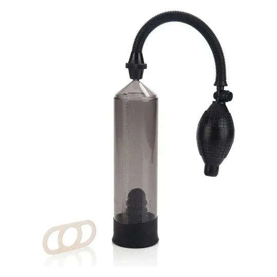 Pompa di precisione Calexotics con guarnizione in silicone per miglioramento erezione, trasparente.