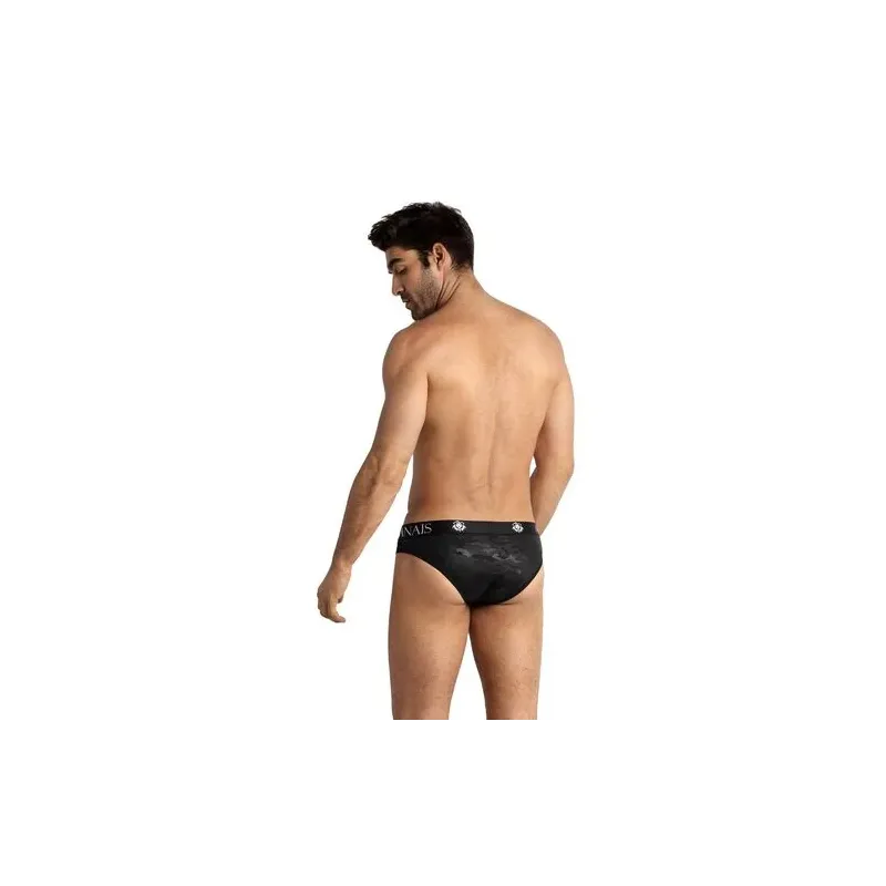 Slip homme ANAIS MEN en microfibre douce avec imprimé camouflage militaire, taille élastique confortable.