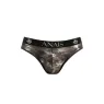 Slip homme ANAIS MEN en microfibre douce avec imprimé camouflage militaire, taille élastique confortable.