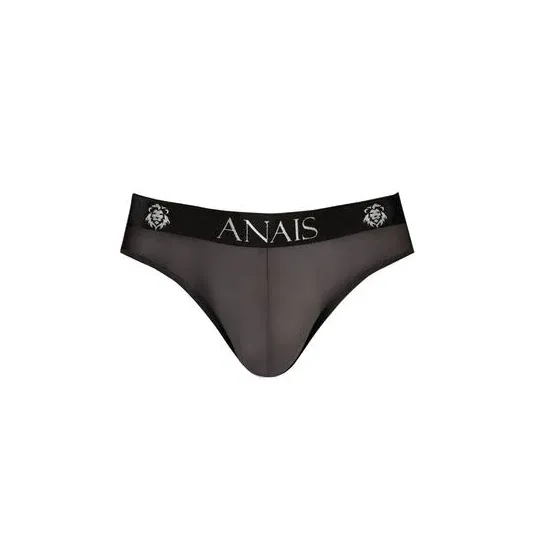 slip sexy homme en tulle noir Anais Men, finition noire élégante, taille élastique confortable