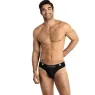 slip sexy uomo in tulle nero Anais Men, finitura nera elegante, vita elastica comoda