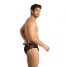sexy men's black tulle slip by Anais Men, elegant black finish, elastic waistband