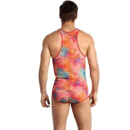 Slip uomo sexy ANAIS MEN Falcon Top con stampa banana, lycra morbida, vita elastica confortevole