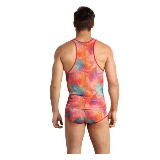 Slip uomo sexy ANAIS MEN Falcon Top con stampa banana, lycra morbida, vita elastica confortevole