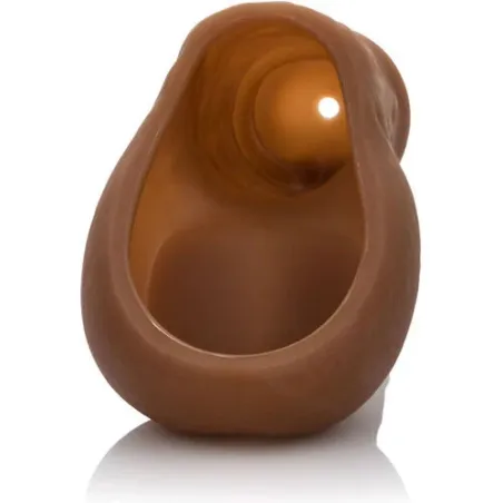 Supporto in silicone marrone per STP packer Calexotics, comodo e discreto