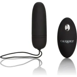 Schwarzer ferngesteuerter Bulletvibrator CALEXOTICS mit 12 Vibrationsmodi, wasserdicht