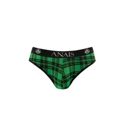 Slip hombre sexy a cuadros verde negro vista frontal - ANAIS MEN - lycra suave cintura elástica" }, { "fr": "Slip homme sexy à c