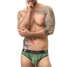 Slip hombre sexy a cuadros verde negro vista frontal - ANAIS MEN - lycra suave cintura elástica" }, { "fr": "Slip homme sexy à c