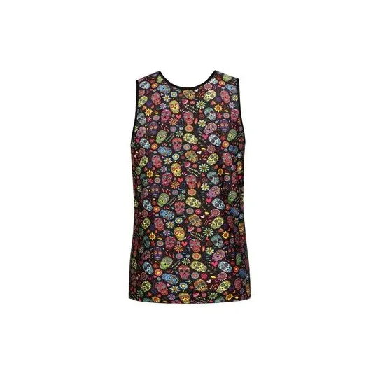 Top aderente senza maniche Anais Men Mexico L nero poliammide elastan vestibilità perfetta