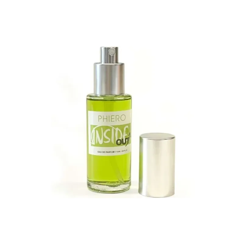 Frasco de perfume 500COSMETICS Phiero Inside Out para hombre, fórmula Sensfeel con feromonas naturales para una atracción mascul