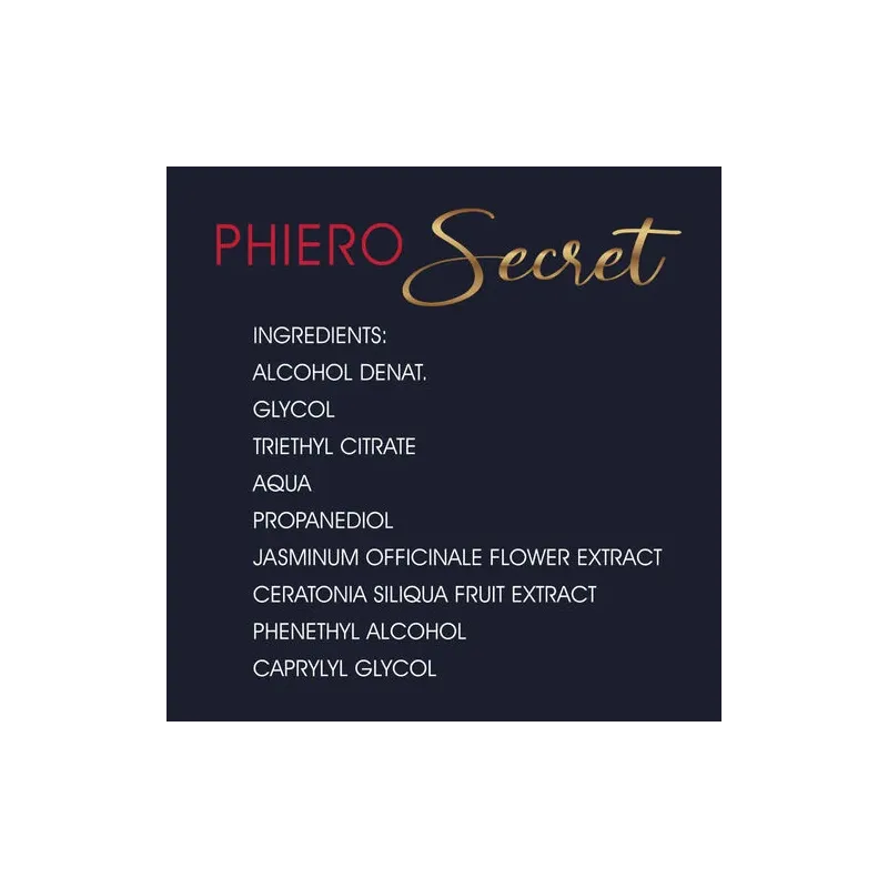 Flacon 15ml de phéromones féminines inodores 500 COSMETICS Phiero Secret pour attirance naturelle