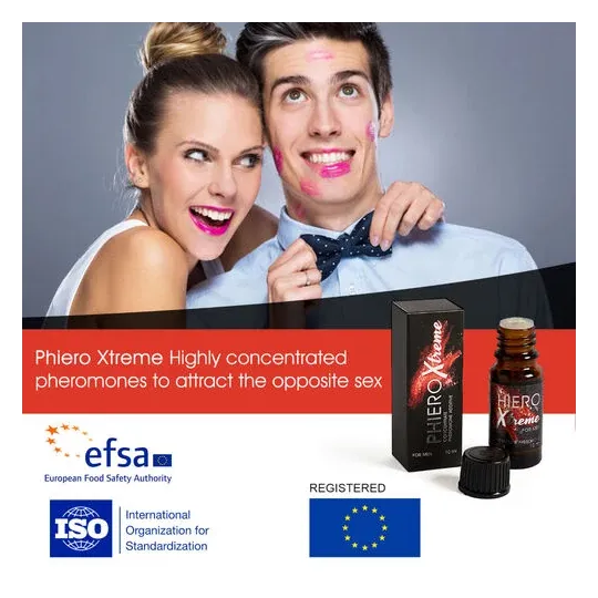 Flacone contagocce 500 COSMETICS Phiero Xtreme, concentrato di feromoni 5x più potente, inodore per uomo.