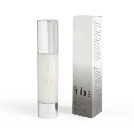 Profade 1 hydrating gel by 500 COSMETICS for tattooed skin, intensive care before/after laser treatment, white tube.