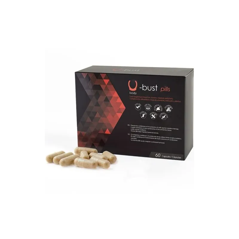 500 COSMETICS U-BUST Capsule per l'aumento naturale del seno con fitoestrogeni - 60 capsule