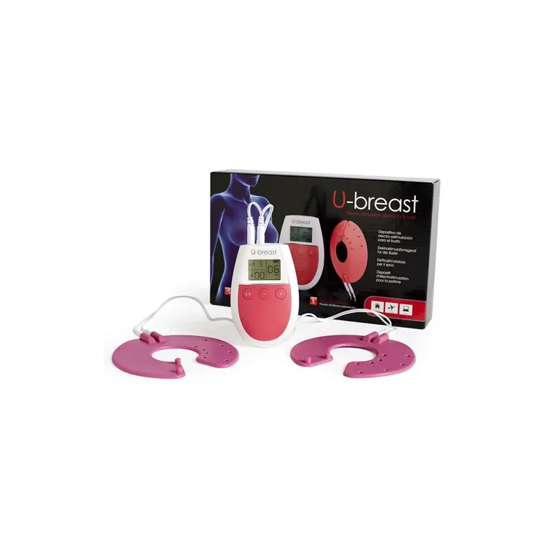Brustelektrostimulationsgerät 500COSMETICS U-Sein mit zwei Vibrationseinheiten und Leitgel